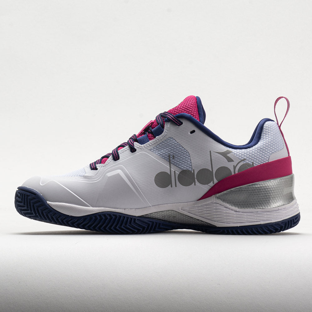 Diadora Blushield Torneo 2 Clay Women's  White/Blueprint/Pink Yarrow