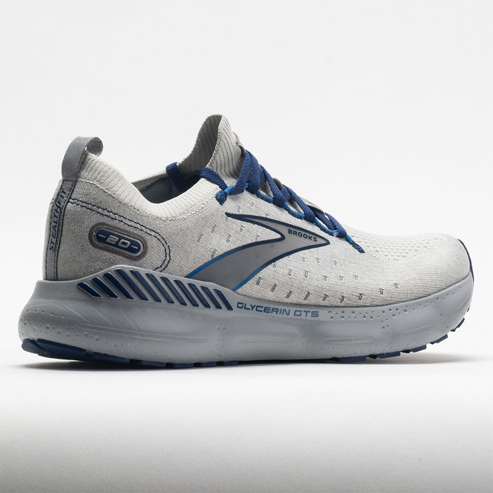 Brooks Glycerin StealthFit GTS 20 Men's  Oyster/Alloy/Blue Depths